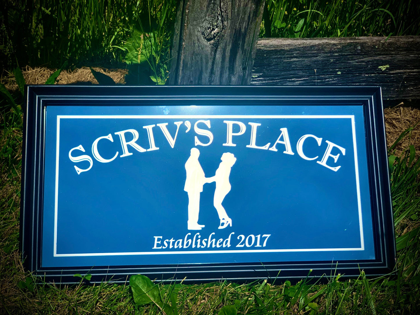 Custom Wedding Silhouette Mirror|Large Mirror|Personalized Anniver Mirror|Custom Engraved Mirror|Etched Wedding Mirror|Custom Mirror|12x24