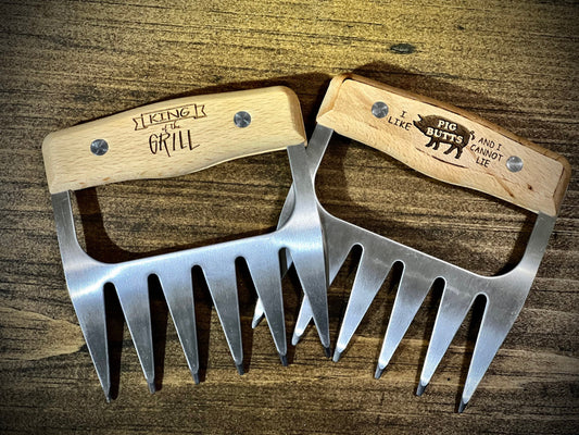 Custom Laser Engraved Meat Claw Shredders|Smoked Pork Forks|Smoked Meat Shredders|BBQ Meat Claw Shredders|Personalized Father's Day Gift|