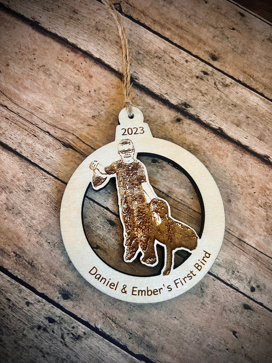 Personalized Engraved Wood Christmas Ornament|Wooden Christmas Ornament|Photo Ornament|Personalized Picture|Wood Ornament|Rustic Ornament