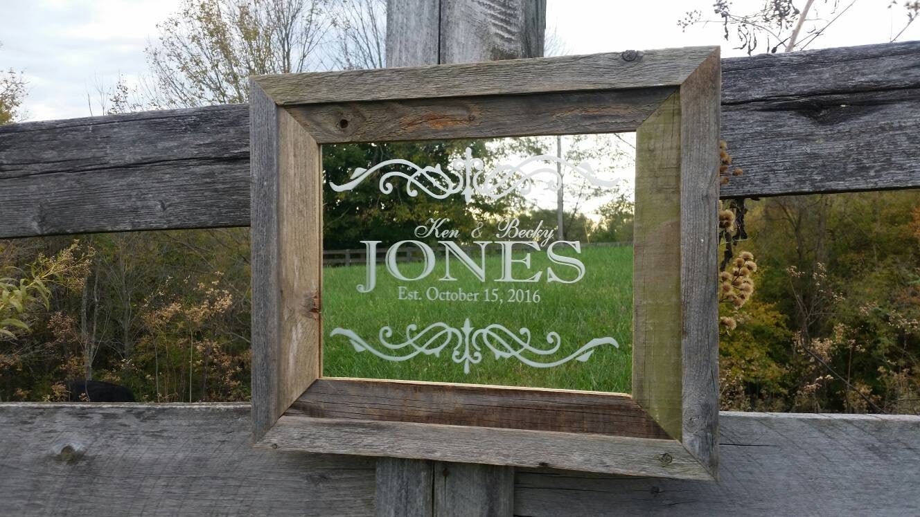 Personalized Mirror, Custom Mirror, Barnwood Mirror, Personalized Mirror, Award, Square Mirror, Business Mirror, Business Sign 8x8