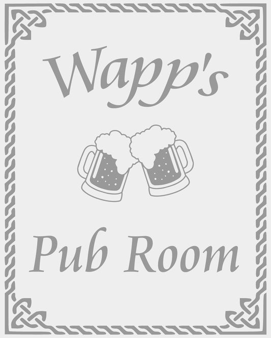 Custom Personalized Pub Mirror, Large Mirror, Personalized Bar Mirror, Custom Engraved Mirror, Etched Mirror, Custom Bar Mirror 24x30