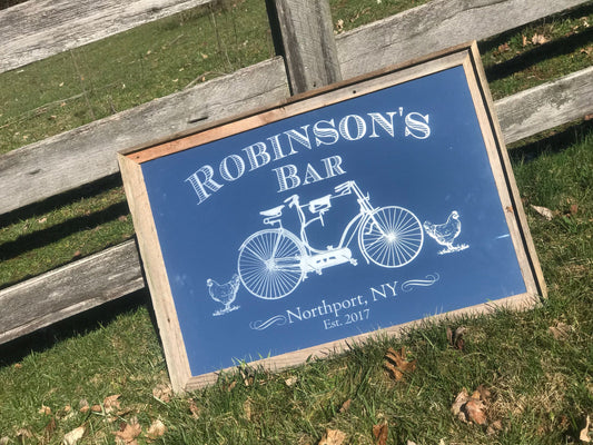 Custom Personalized Farm House Mirror, Large Mirror, Personalized Bar Mirror, Farmhouse Decor Custom Engraved Mirror, Etched Mirror, 24x36