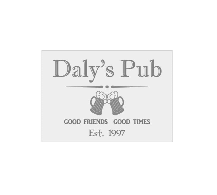 Custom Personalized Mirror, Large Mirror, Personalized Bar Mirror, Custom Engraved Mirror, Etched Bar Mirror, Custom Bar Mirror 28x40