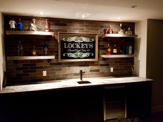 Custom Bar Mirror|Large Mirror|Personalized Bar Mirror|Farmhouse Decor|Custom Engraved Mirror|Etched Mirror|24x36