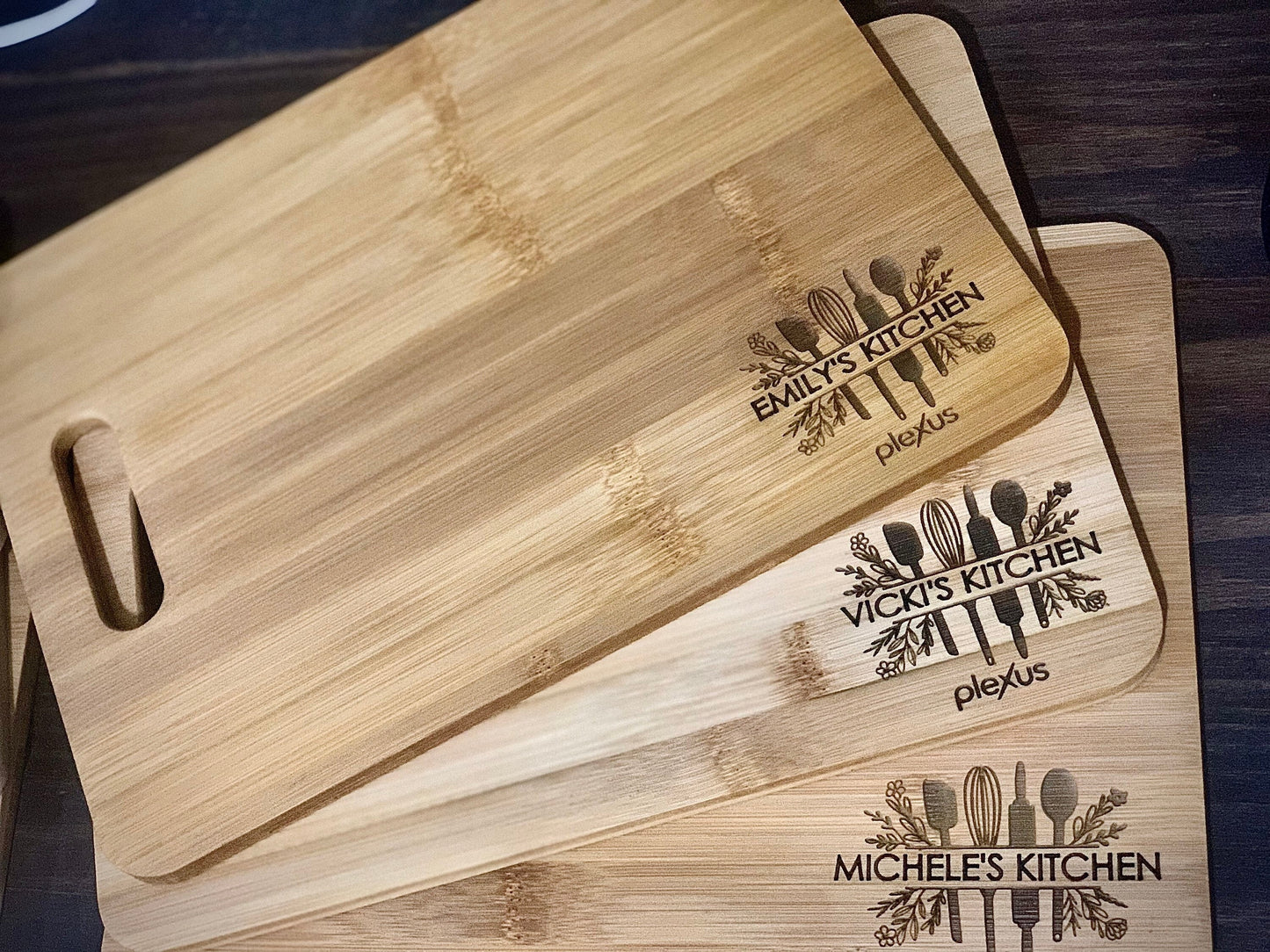 Custom Laser Engraved Bamboo Cutting Board|Personalized Cutting Board|Custom Charcuterie Board|Cheese Tray|Engraved Kitchen Sign|Recipe|9x12