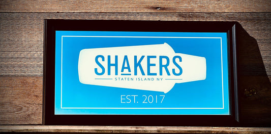 Custom Cocktail Shaker Mirror|Large Mirror|Personalized Bar Mirror|Custom Engraved Mirror|Black mirror|Cobbler Shaker|Boston Shaker|12x24