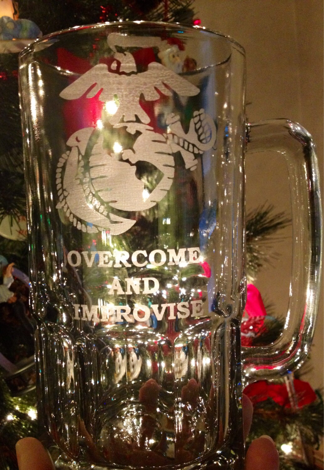 Personalized Liter Mug, Custom Beer Mug, Large Beer Mug, Etched Mug, Etched Glass, Beer Glass, Gift for Him, Military Gift, Sports Gift