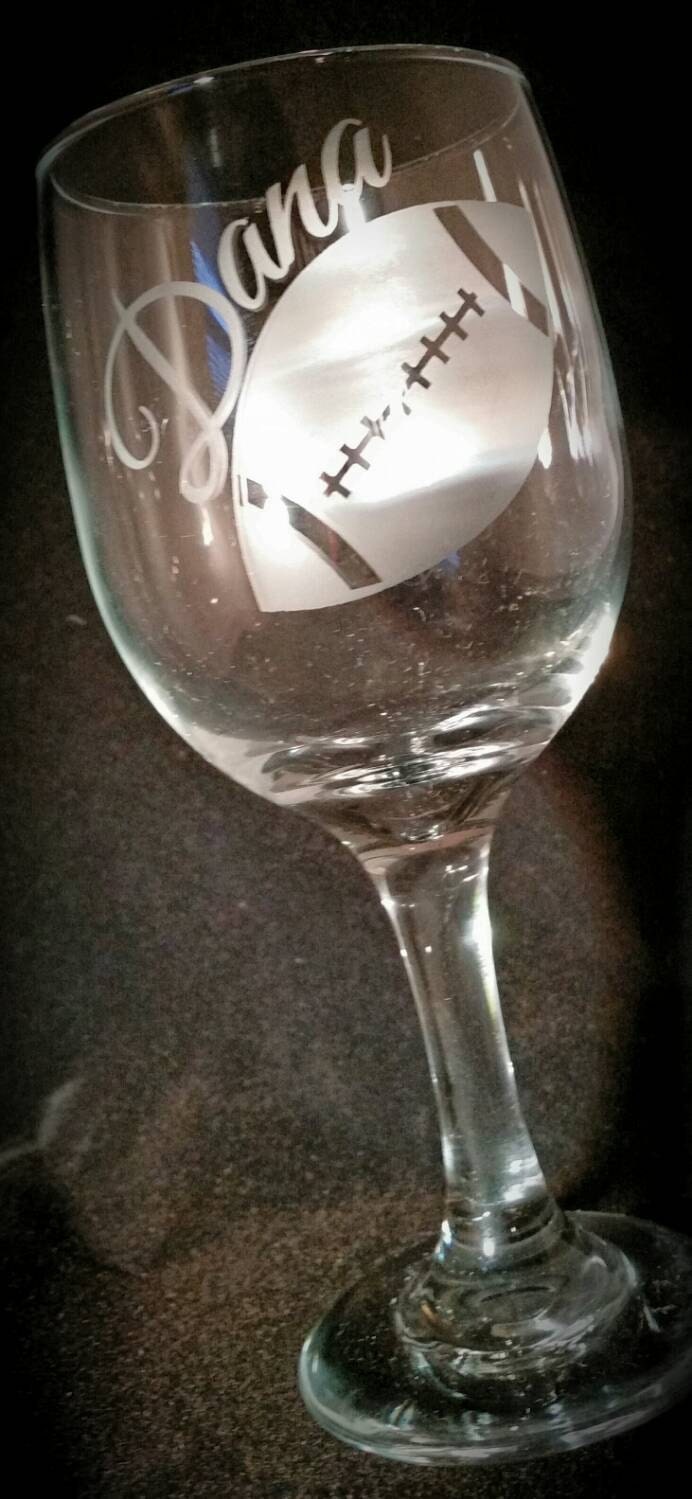 Personalized Custom Etched Wine Glass