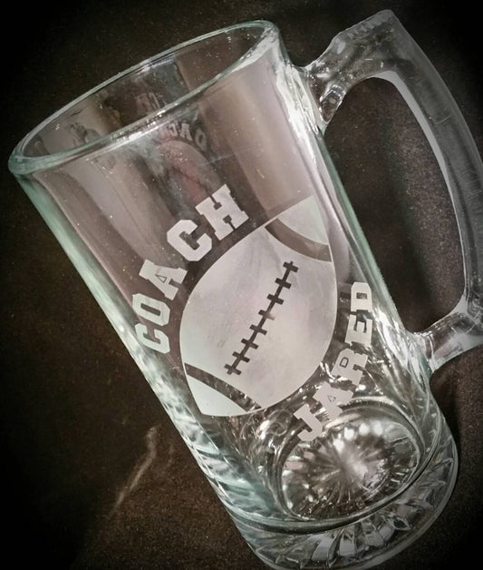 Custom Etched Glass Mug